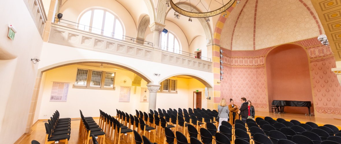 Einstiger Gebetsraum in der ehemaligen Synagoge